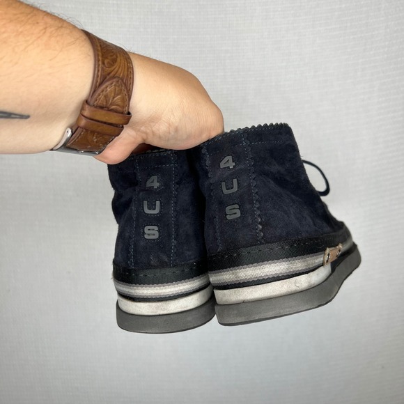 Mens Cesare Paciotti Size 6 - 4US Navy Suede Leather‎ Chukka Desert Ankle Boots main image 4